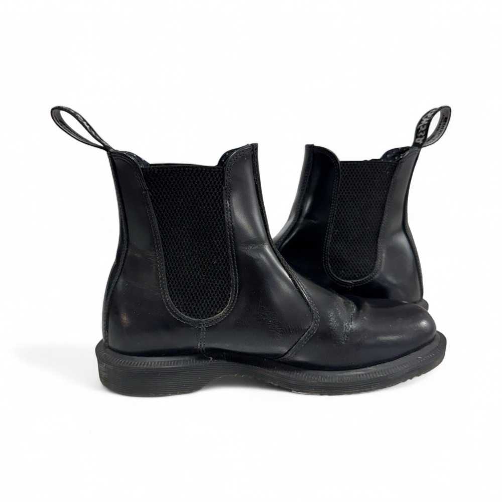 DR. MARTENS BLACK LEATHER CHELSEA BOOTS WOMENS 6 - Picture 7 of 11
